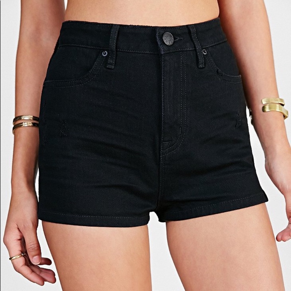 BDG high rise black shorts size 30